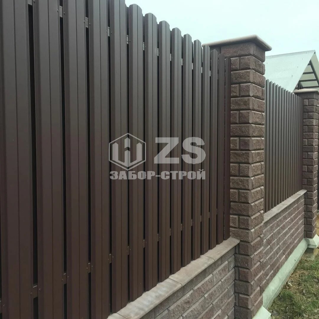 Забор из евроштакетника 97 метров